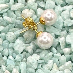 AKOYA +  Gold and Pearl Earrings